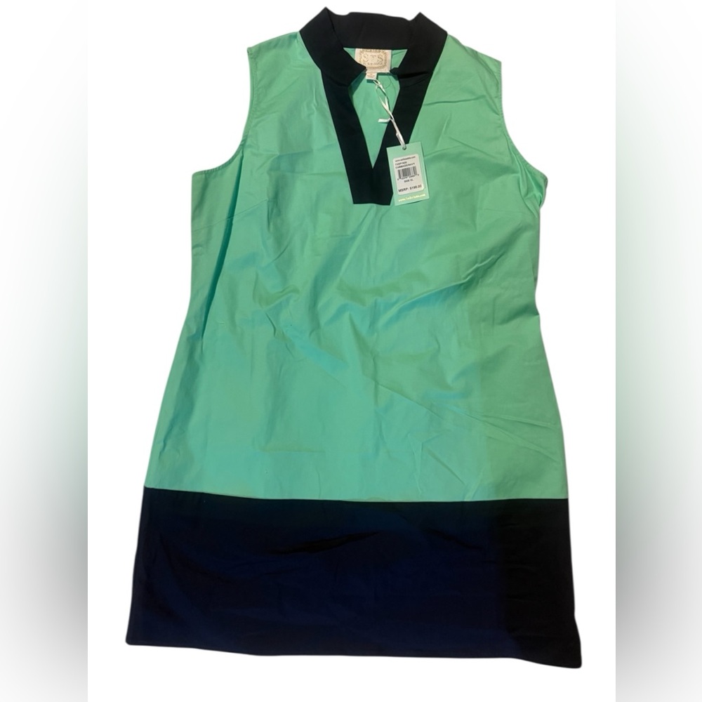 Sail to Sable Mint and Navy Dress